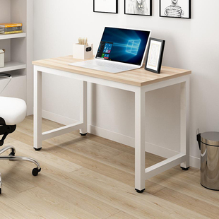 电脑桌台式家用钢木经济型简易办公桌书桌学生学习桌写字桌省空间