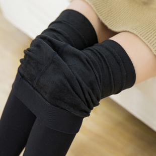 黑色连裤袜秋冬加厚加绒丝袜女肤色，保暖显瘦连体，袜子肉色打底袜裤