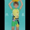 品牌号手儿童男女童卡通冲浪服游泳衣连体拉链短袖平角185104
