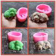 可爱小狗硅胶模具 DIY手工皂工具 硅胶肥皂模具 烘焙 17166-167