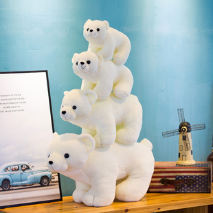 北极熊公仔毛绒玩具北极熊，仿真小白熊玩偶大布娃娃女生生日礼物