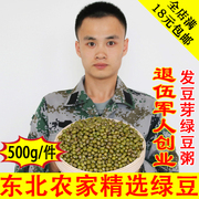农家自产自销五常绿豆 东北天然毛绿豆小绿豆汤绿小豆满500g