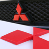 三菱翼神车标三菱车标，改装立体碳仟三菱标红色三菱标车标贴
