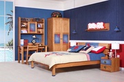 儿童套房商场全实木家具品牌，家具樱桃松商品质儿童床