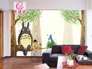 宫崎骏动漫卡通周边龙猫壁纸移动的城堡天空之城海报背景墙画定制