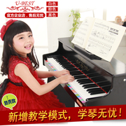 优必胜德国进口61键儿童钢琴，木质智能益智同步电子练习宝宝小钢琴