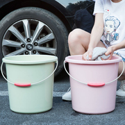 塑料手提小水桶家用加厚洗衣桶子，宿舍洗衣桶，洗澡桶塑料桶储水桶j