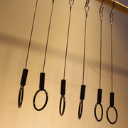 服装店吊环吊挂衣架展示架黑色，钢丝吊架0.2—3米长挂衣服吊环