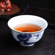 长物居柴窑手绘青花瓷茶杯纯手工陶瓷茶具品茗杯主人杯景德镇茶碗