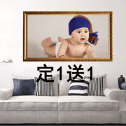 冲印冲洗打印洗宝宝婴儿照片制作裱相框挂墙卧室放大海报写真定制