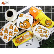 饭盒套装 儿童学生便携餐盒轻松熊卡通组合日本进口 方形便当盒