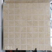 卫生间仿通体大理石方格拉槽800×800浴室淋浴间地板防滑凹凸瓷砖