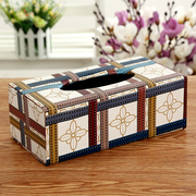 创意皮革纸巾盒欧式居家抽纸盒酒店专用纸抽盒可爱收纳整理盒