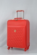 24寸红色皮拉杆箱万向轮拉杆箱，20寸旅行箱登机箱，男女结婚行李箱