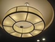 简约现代新中式羊皮纸布艺吸顶灯别墅样板房餐厅包间工程装饰灯具