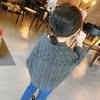 2016韩版秋装女童针织套头毛衣 宝宝镂空蝙蝠手工编织针织衫
