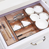 日本抽屉分隔盒透明塑料，办公室桌面化妆品收纳整理厨房餐具收纳盒