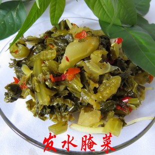 云南普洱土特产 基诺山土特产腌菜 腌水腌菜 炒肉吃的发水腌菜