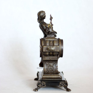 钟表仿古钟表古典钟表工艺，摆设欧式钟表铸铜美女，琵琶座钟