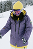 romp单板滑雪服防风透气保暖男女款a540深紫铁灰黄色