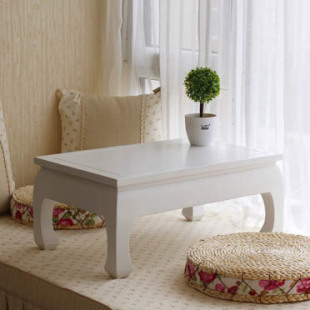 日式榻榻米茶几简约白色飘窗桌实木，炕桌和室，地台桌矮桌窗台桌