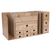 简约日式木质桌面收纳盒办公桌储物整理置物架首饰盒抽屉组合