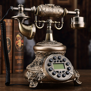 欧式仿古电话机复古电话时尚创意田园，座机家用无线插卡电话