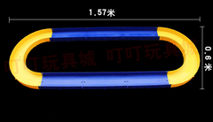 彩色四驱车跑道赛道 四驱兄弟跑道内宽标准11.5CM 改装车可跑