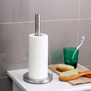 ORZ 不锈钢立式纸巾架卫生间浴室桌面厨房擦手纸架大卷纸架纸巾座