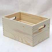 木制大号桌面收纳箱创意实木储物箱工具箱杂物储物整理箱手提盒子