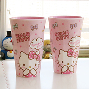 凯蒂猫可爱卡通创意个性，塑料杯密胺水杯，随手杯子大号粉色