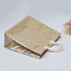 原创韩国ins复古牛皮纸手提包透明pvc防水字母包大容量旅游购物袋