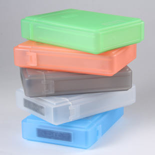 彩色收纳盒3.5寸硬盘，保护盒台式机硬盘盒pp盒，塑料盒硬盘收纳包