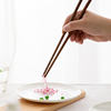 创意个性日式家用高档鸡翅木筷子，10双家庭装实木，红木筷子餐具套装