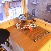 温馨宜家IKEA兰普丽锅垫置物架锅架隔热架不锈钢炊具架防磨餐