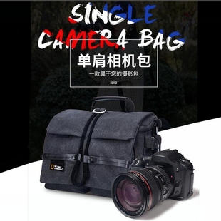 适用于国家地理系列相机包单反(包单反，)单肩帆布，防水佳能尼康索尼摄影背包