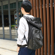 2017帽子包pu双肩背包，韩版个性3d立体男包，女式学生电脑书包