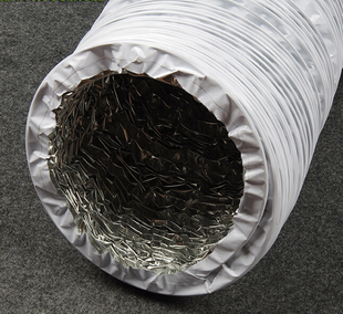加厚pvc铝箔复合管新风系统排风管油烟机铝箔伸缩软管空调通风管