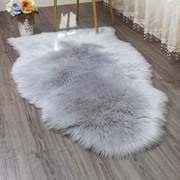 定制北欧仿羊毛地毯卧室，床边毯客厅茶几，地毯装饰毯子长毛毛绒地毯