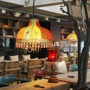 波西米亚吊灯酒吧吧台艺术创意个性餐厅led复古灯具美发店咖啡店3