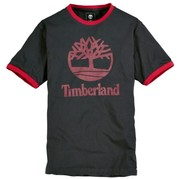 timberland添柏岚男士纯棉大树，标印花logo短袖，圆领t恤打底衫