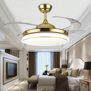 定制吊扇灯餐厅隐形扇卧室现代简约时尚电扇灯变频52寸客厅风扇灯