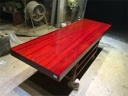 尺寸：246-80-10非洲红花梨大板桌实木原木红木办公会议餐桌