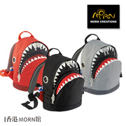 香港Morn鲨鱼儿童书包幼儿园迷你卡通勤动物双肩背包包原创