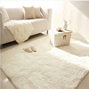 北欧纯色长方形客厅茶几地毯，长毛绒卧室床边地毯床前毯榻榻米定制