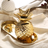 金色白色陶瓷菠萝凤梨造型储蓄罐装饰摆件储钱罐家用桌面摆件