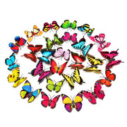 仿真彩色蝴蝶立体墙贴玻璃墙壁装饰品婚庆装饰工艺品