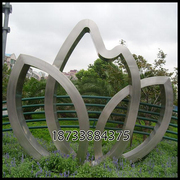 不锈钢镂空树叶花卉校园广场城市园林抽象艺术雕塑摆件