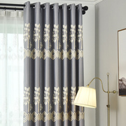 定制现代简约全遮光窗帘，加厚隔热防晒卧室，落地客厅窗帘布成品