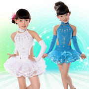 女童蓬蓬纱裙公主裙少儿跳舞裙幼儿园表演服儿童拉丁舞演出服
